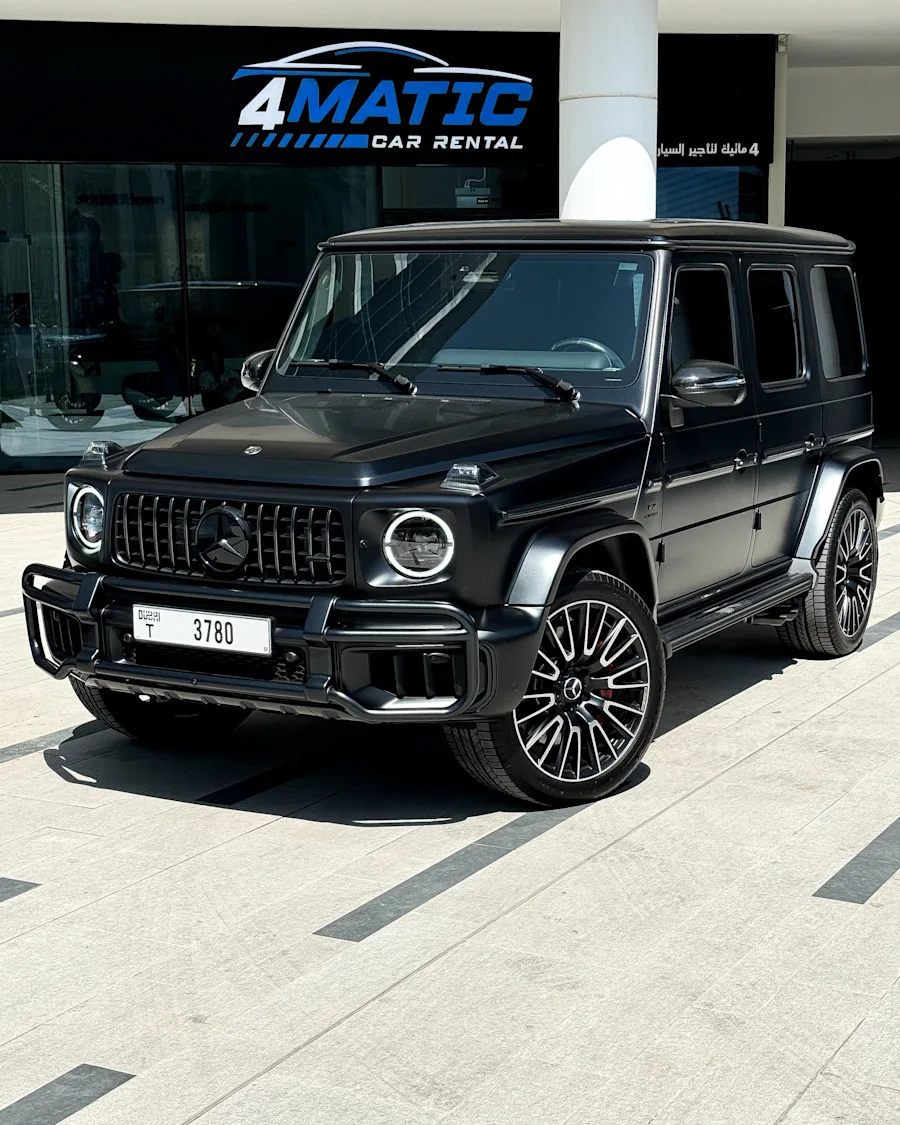 2025 Mercedes-AMG G63 Matte Black 2025 for rent in Dubai โ photo 1 of 3
