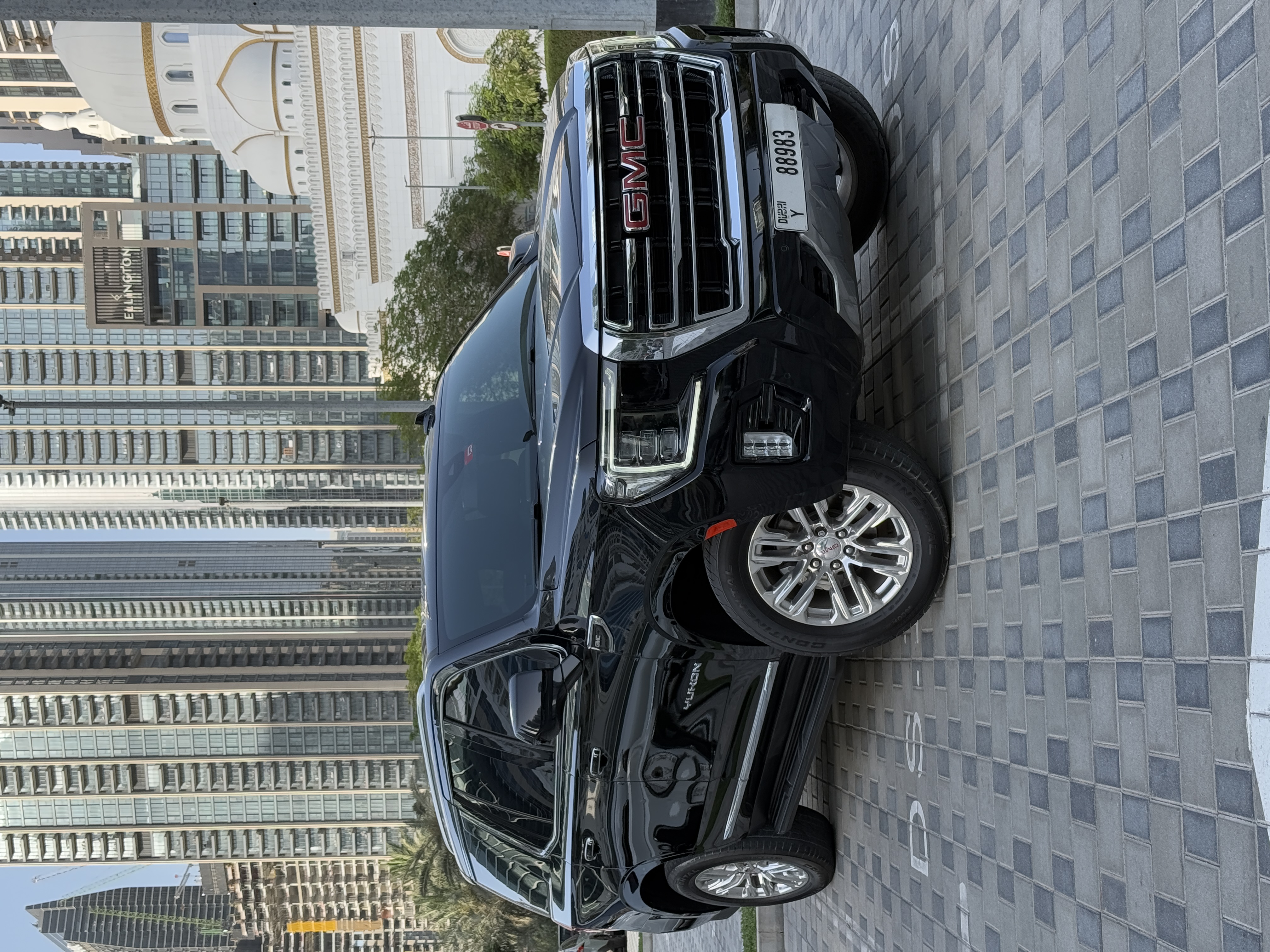 GMC Yukon Black 2022 2022 for rent in Dubai — thumbnail 2