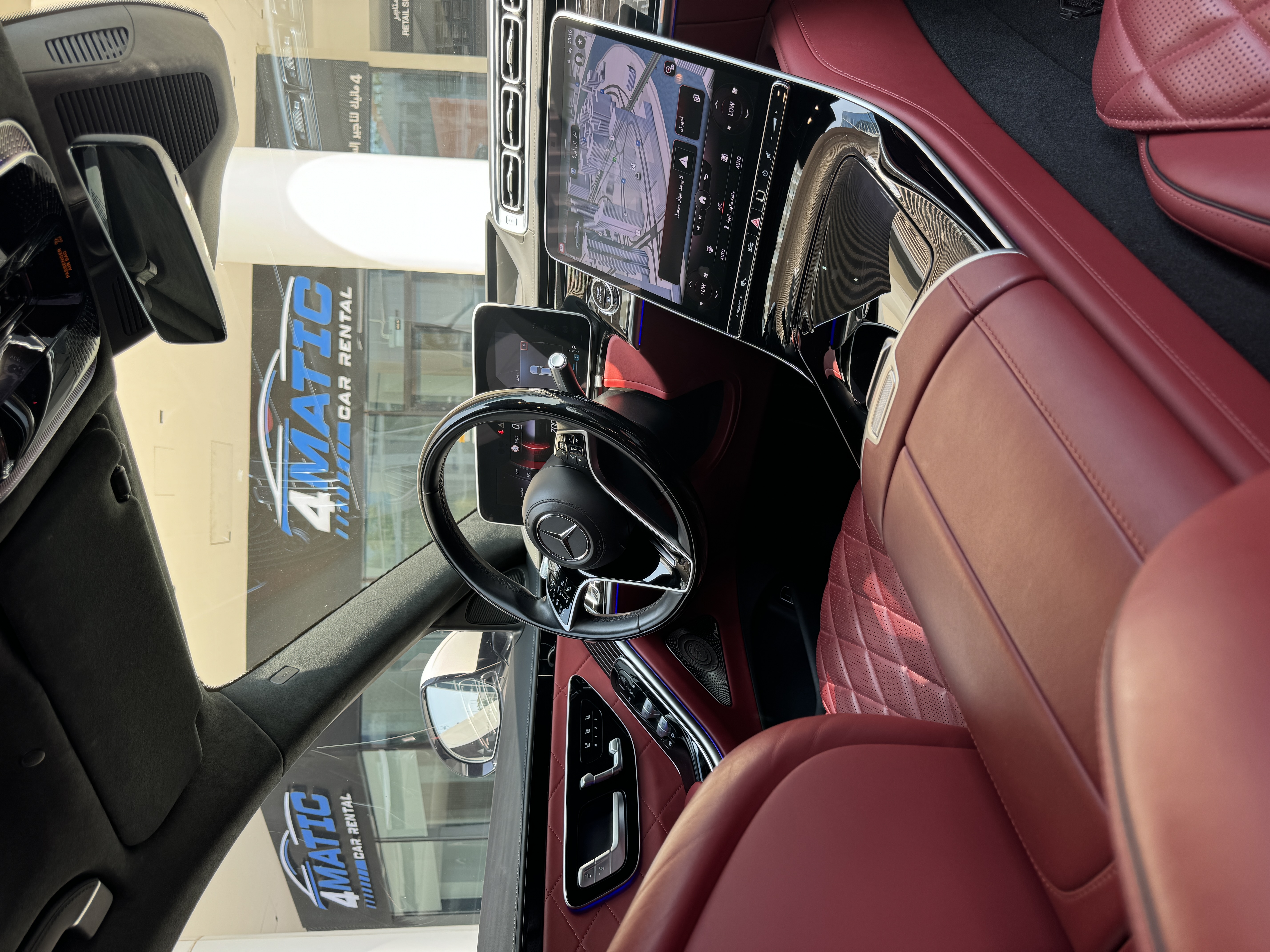 Mercedes S500 White 2022 2022 for rent in Dubai — thumbnail 3