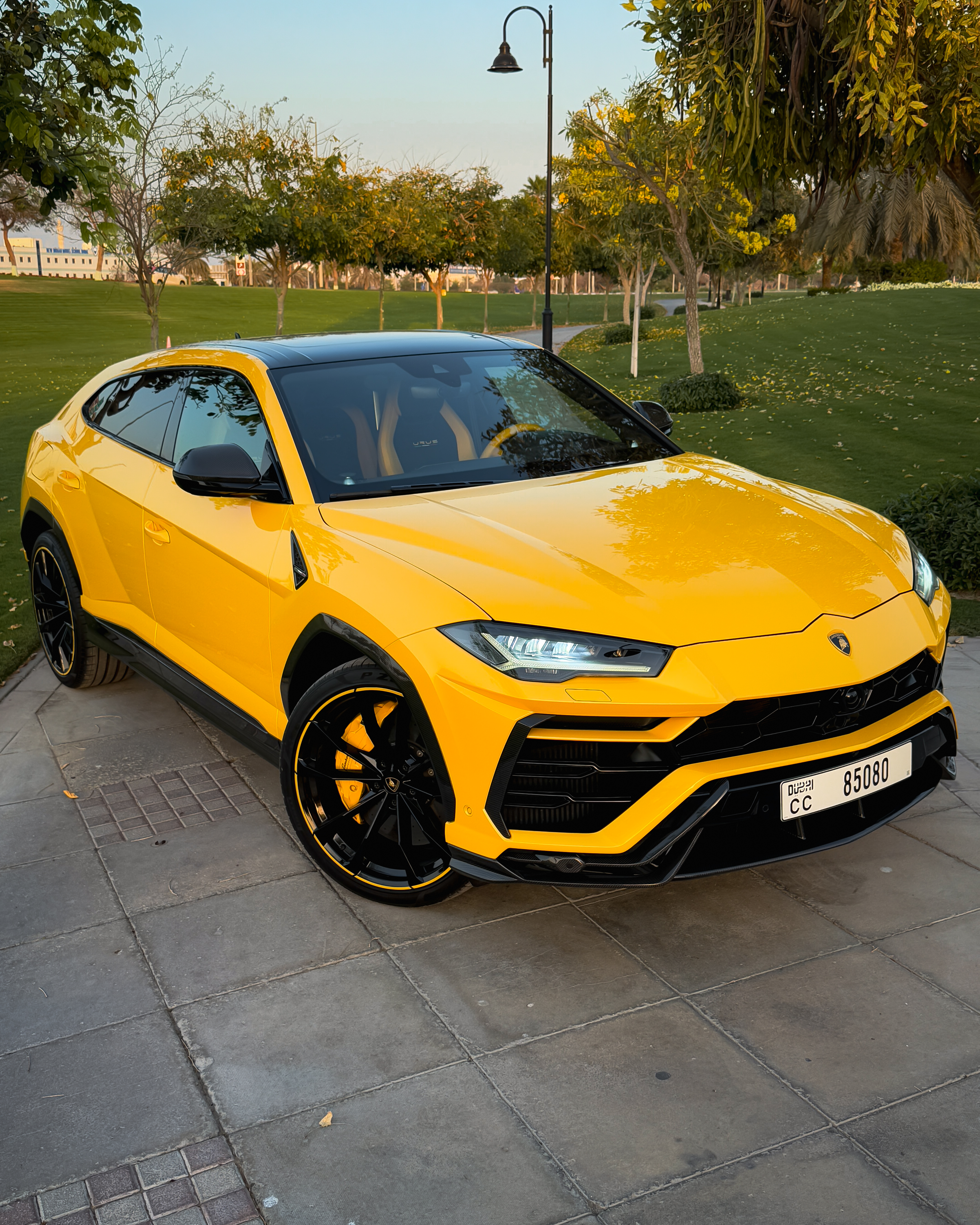 Lamborghini Urus Yellow 2021 2021 for rent in Dubai — thumbnail 3