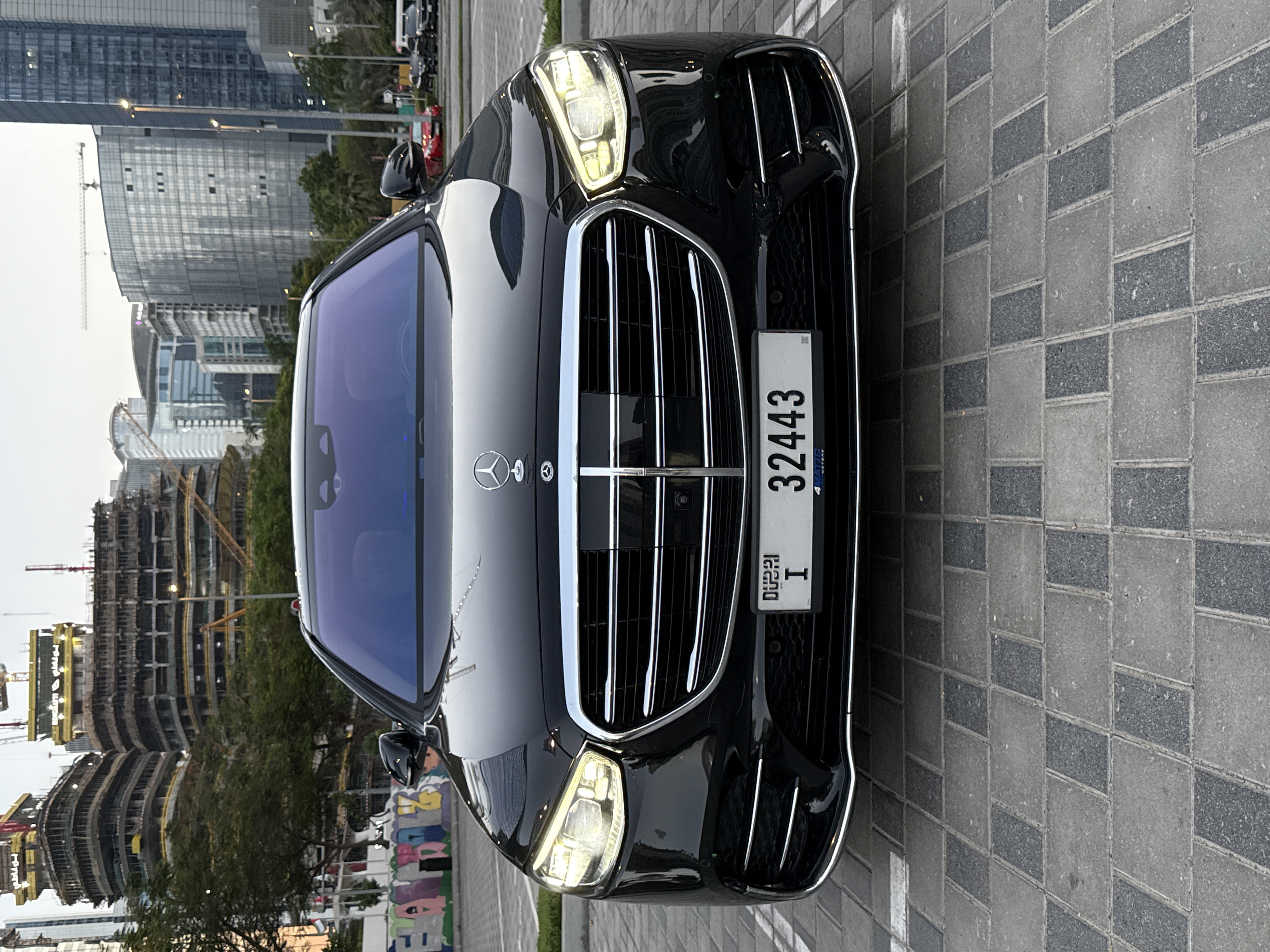 Mercedes S500 Black 2022 2022 for rent in Dubai — thumbnail 3