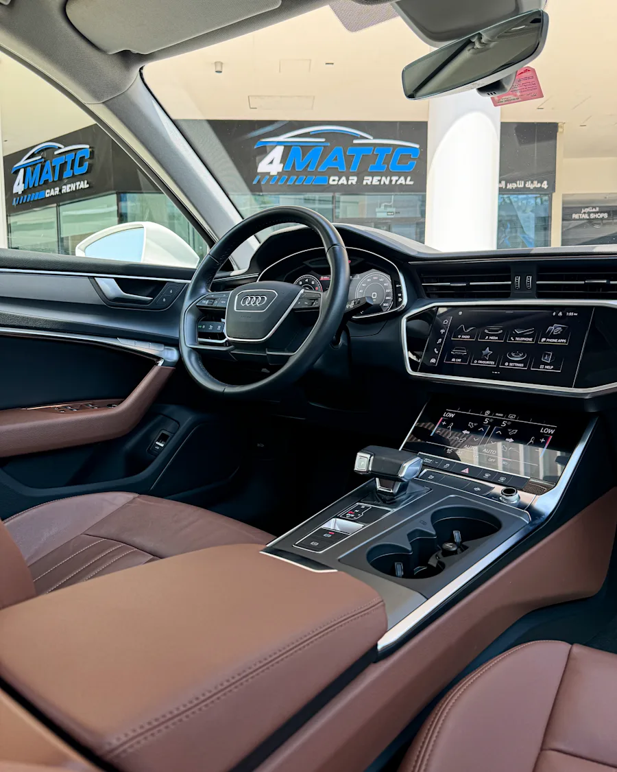 Audi A6 White 2023 2023 for rent in Dubai โ photo 3 of 3