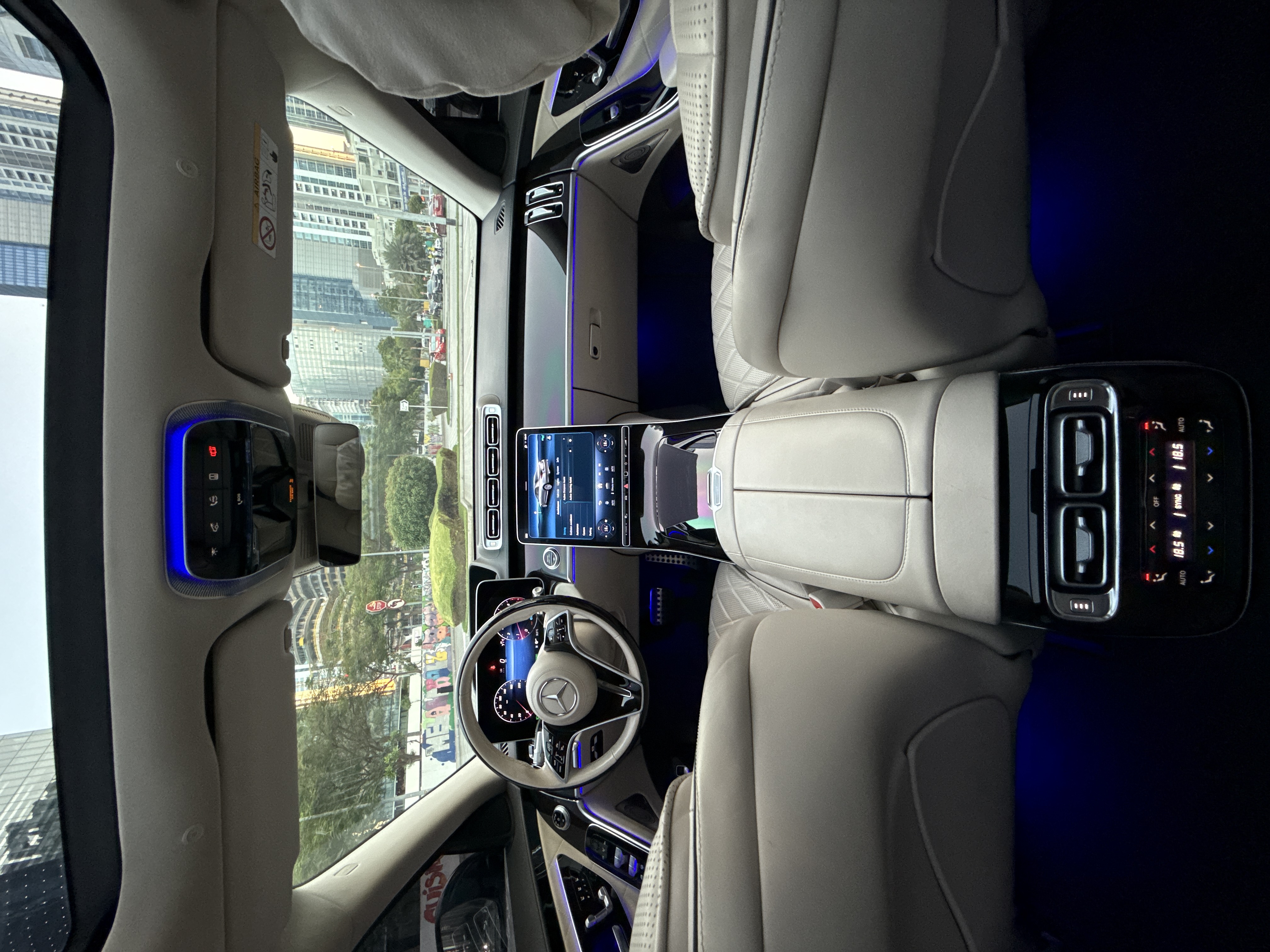 Mercedes S500 Black 2022 2022 for rent in Dubai — thumbnail 9