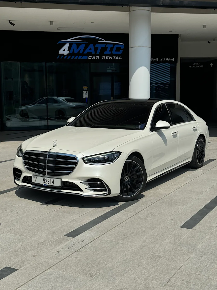 Mercedes S500 White 2022 2022 for rent in Dubai — photo 1 of 3