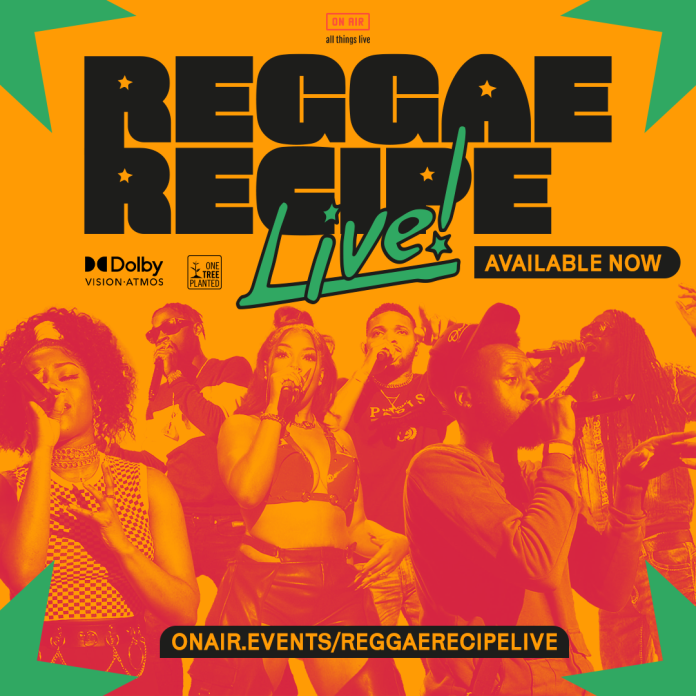 Reggae Recipe LIVE! Livestream Artwork in a square dimensions