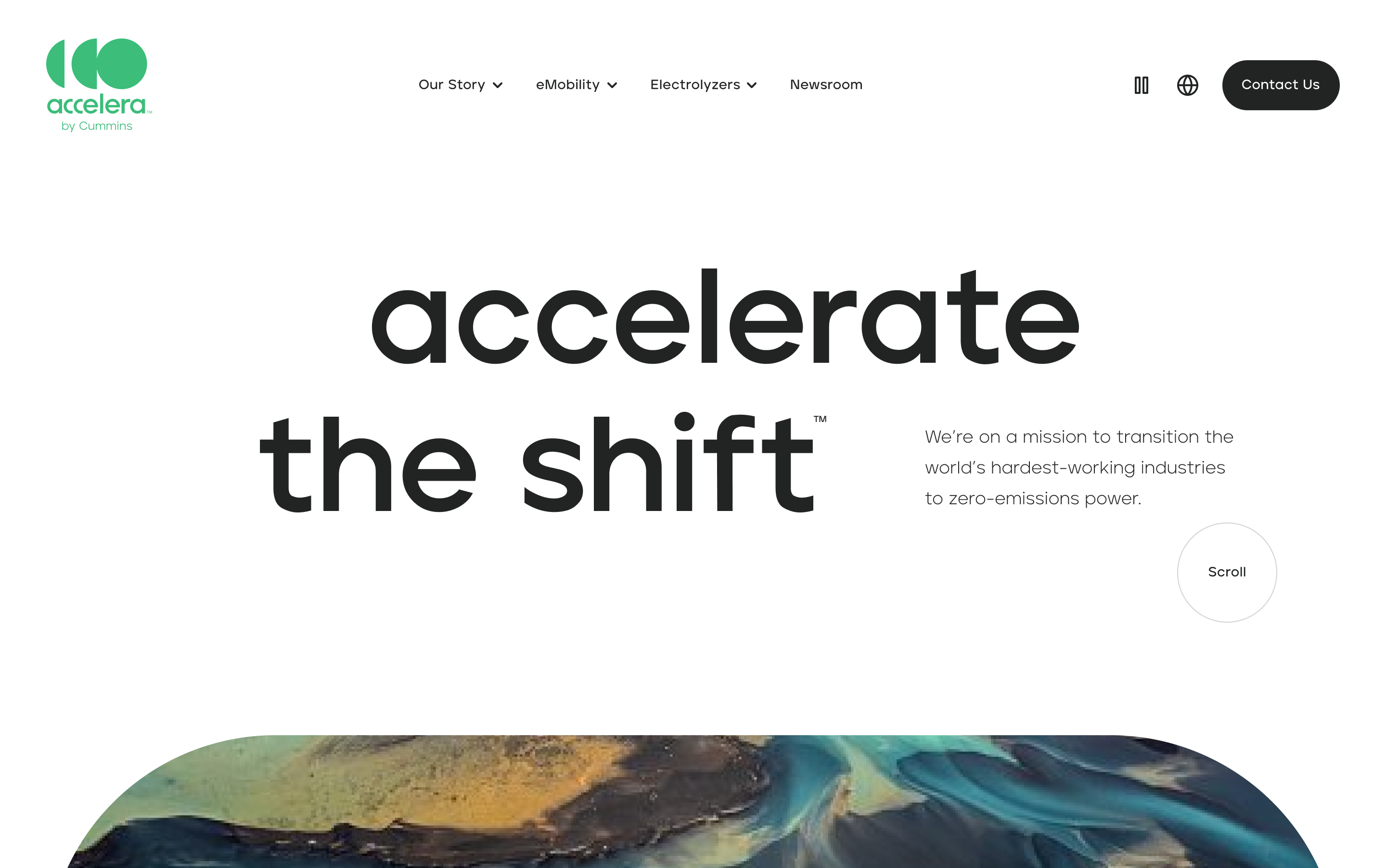Accelera homepage