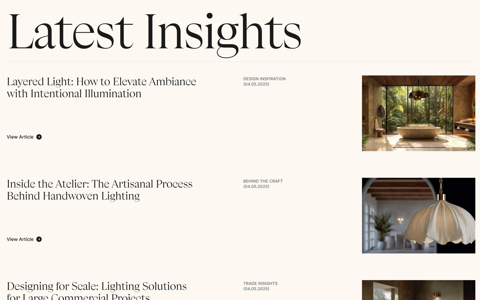 Latest Insights — editorial articles