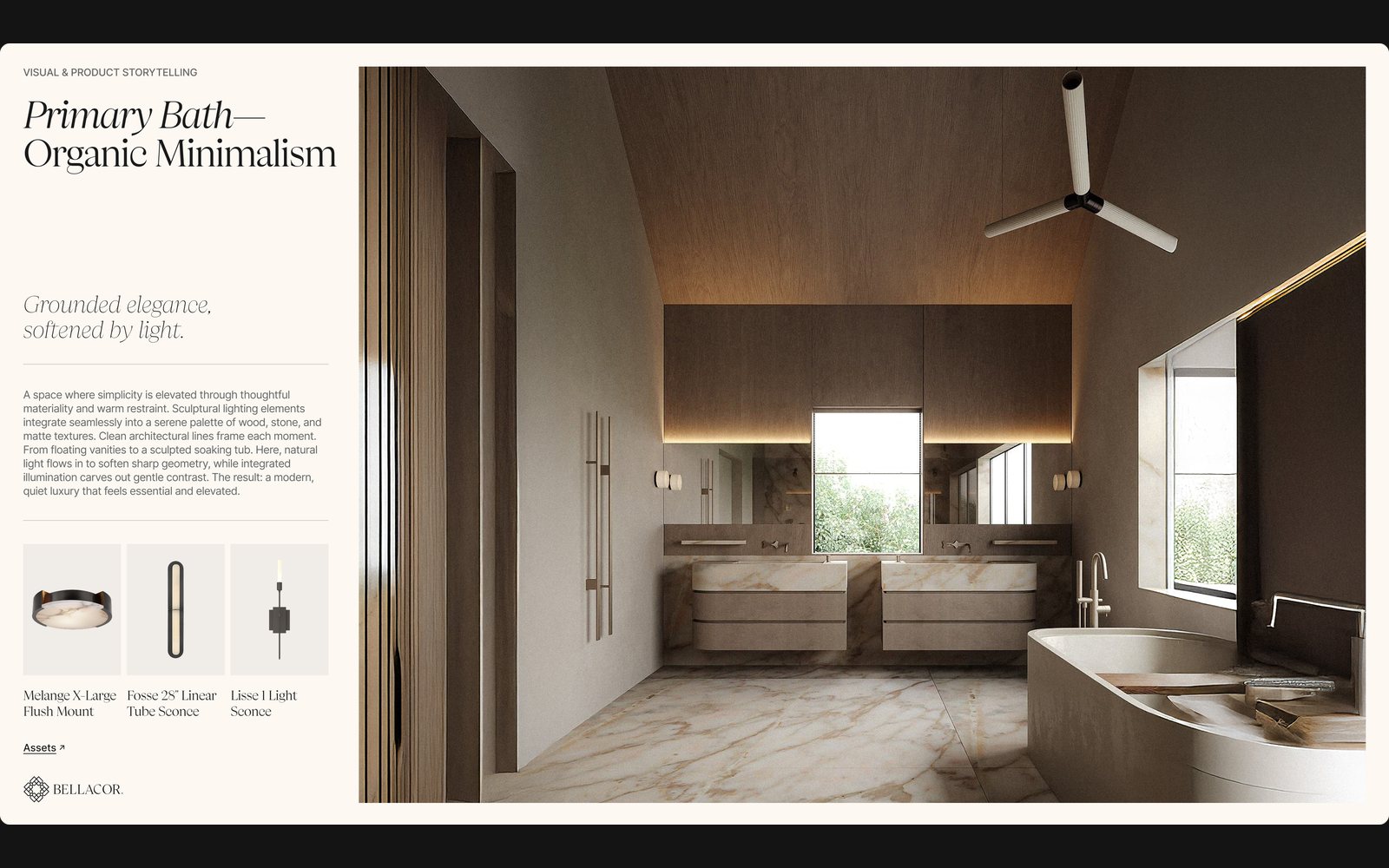 Primary Bath — Organic Minimalism