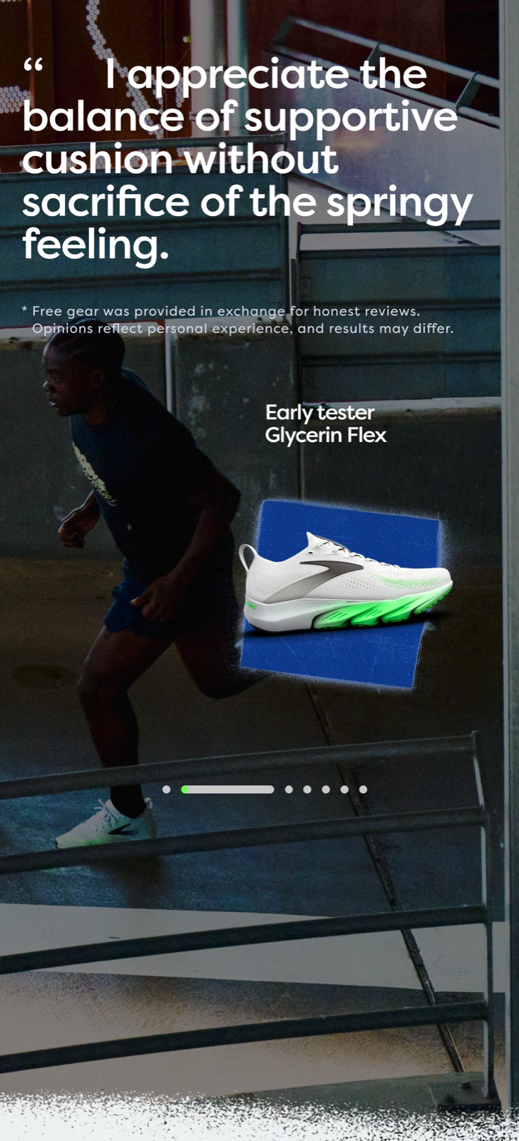 An early tester's Glycerin Flex review on mobile