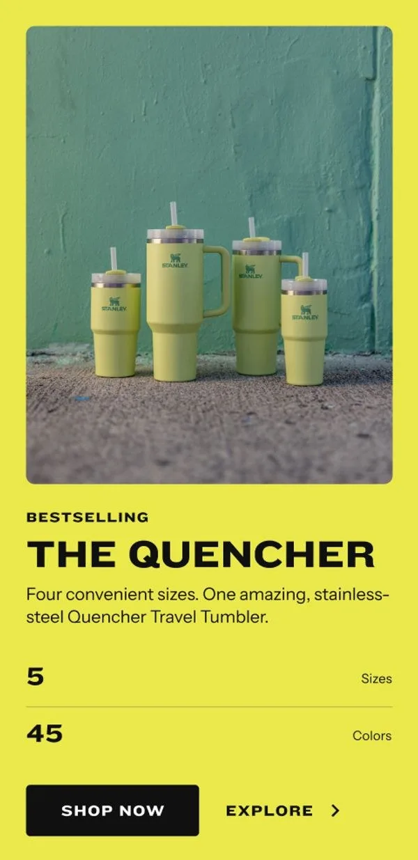 The Quencher product card
