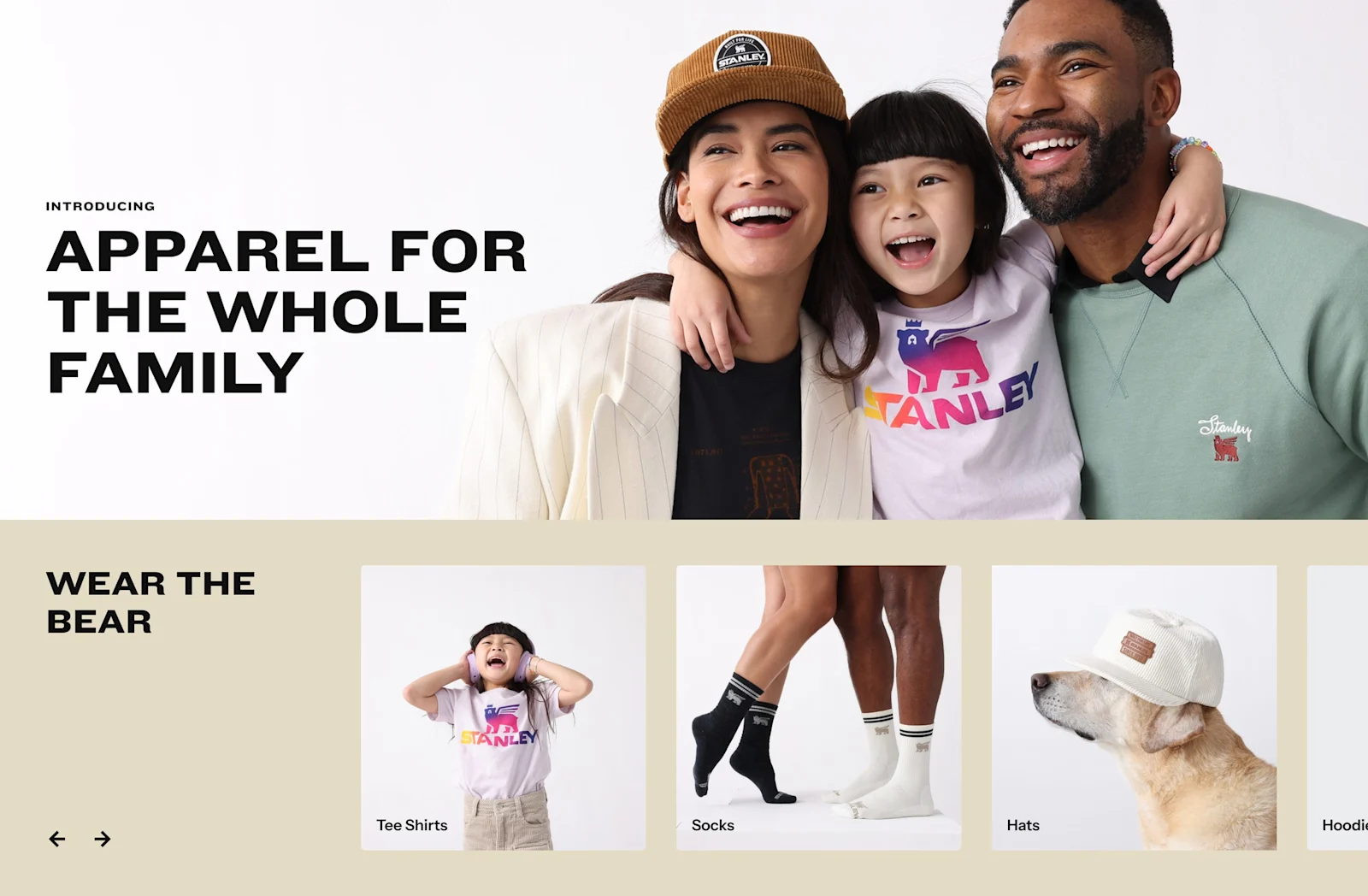 Apparel for the whole family — Wear the Bear
