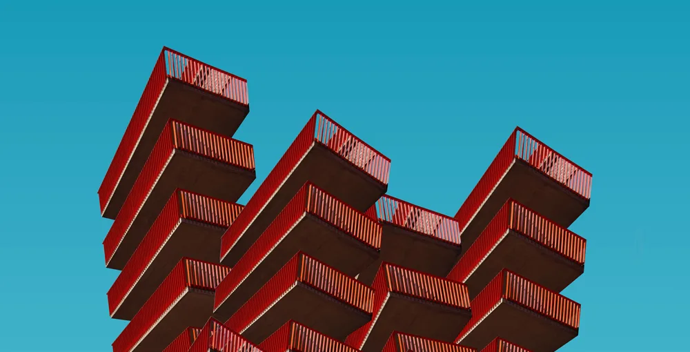 stacked containers