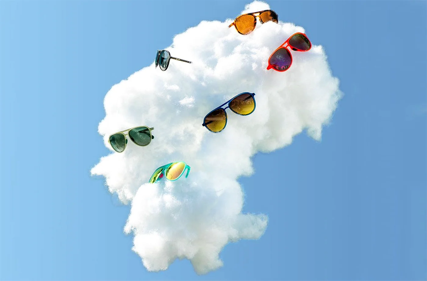 Sunglasses on a cloud representing the article Our Favorite Shopify Plus Sites of 2020
