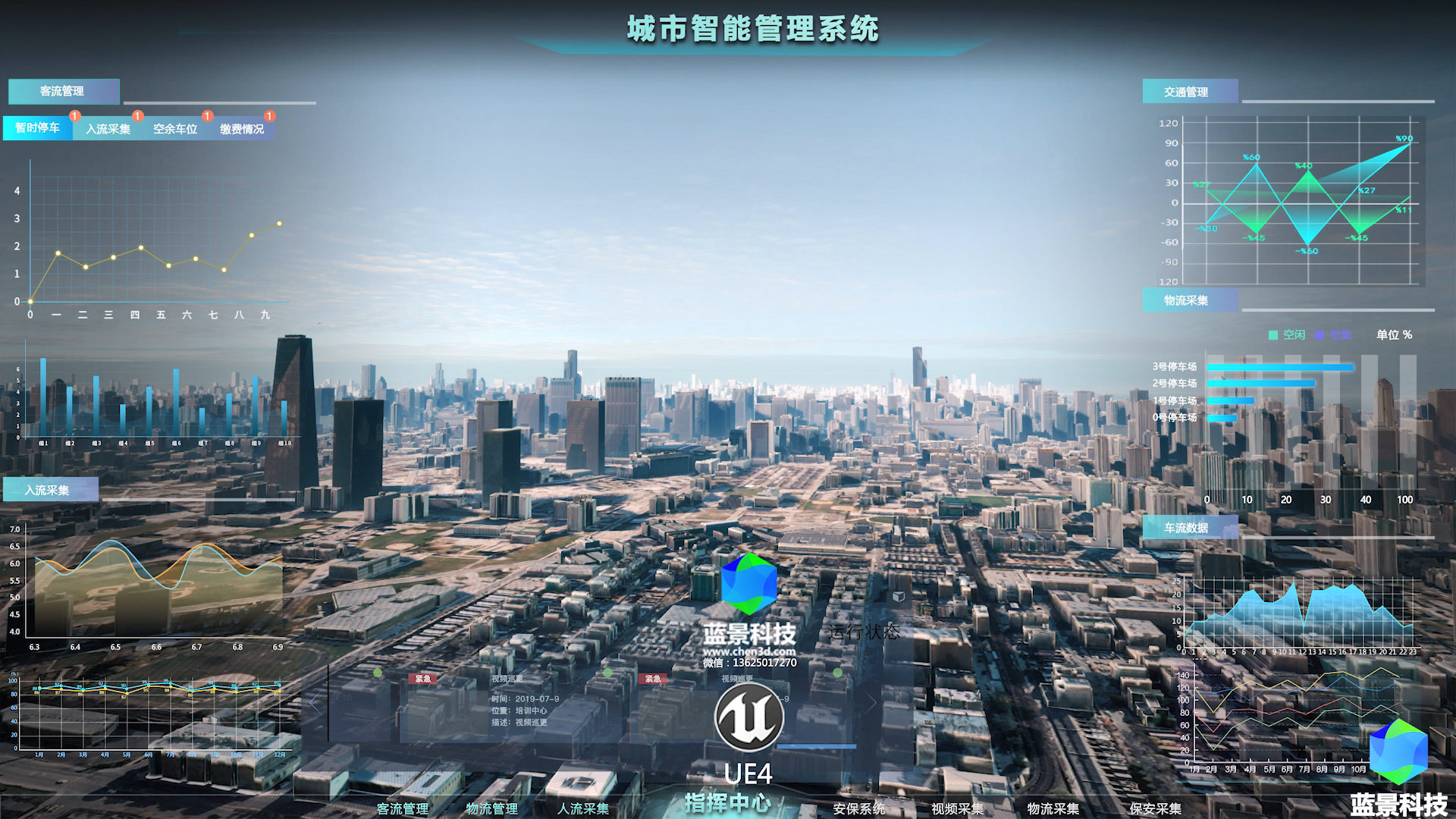 蓝景科技项目-城市智能管理系统