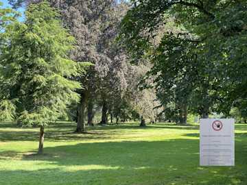 Park Carstanjen gesperrt