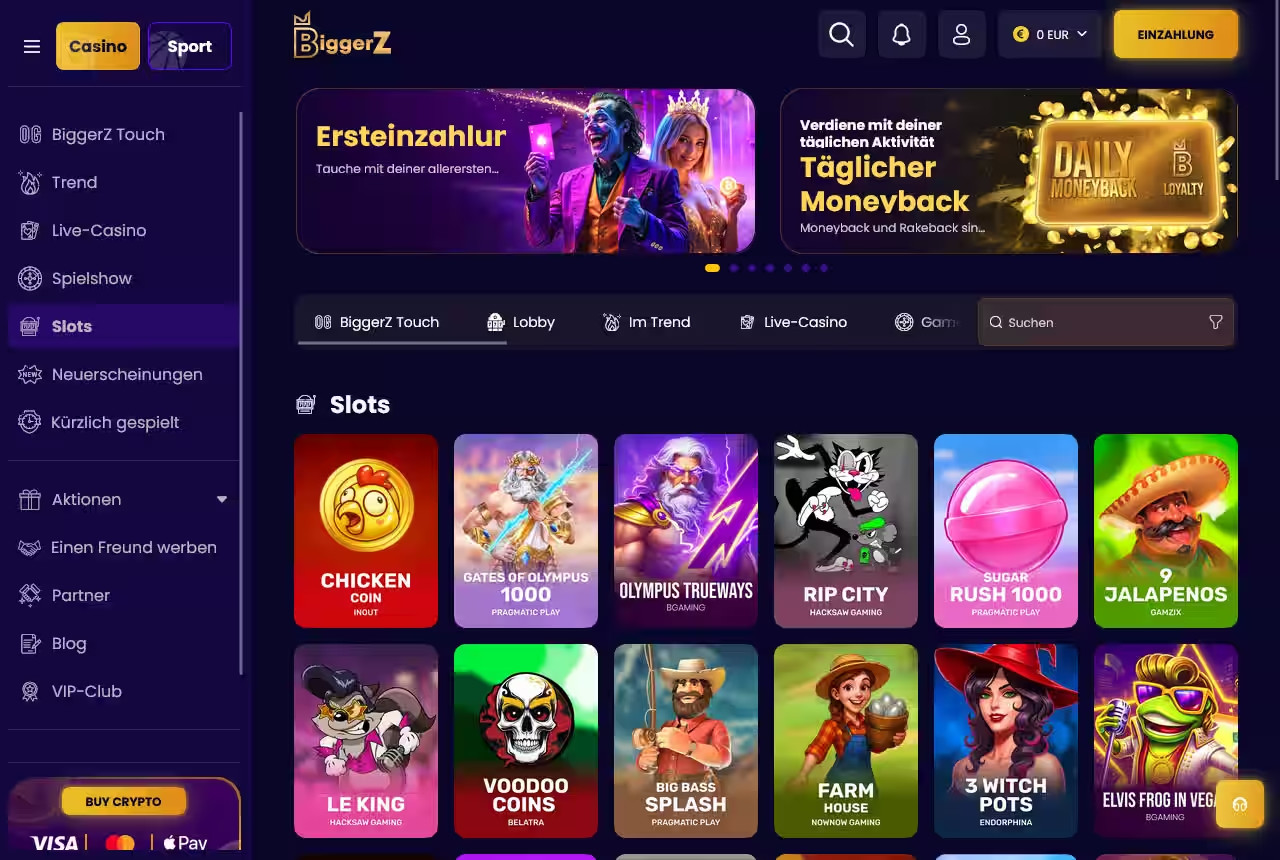 Spielautomaten im BiggerZ
