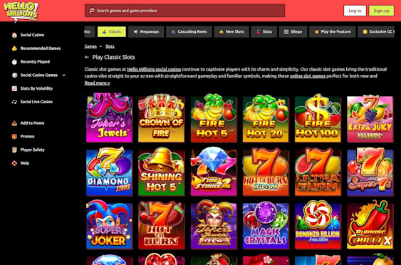 Hello Millions casino screenshot 5