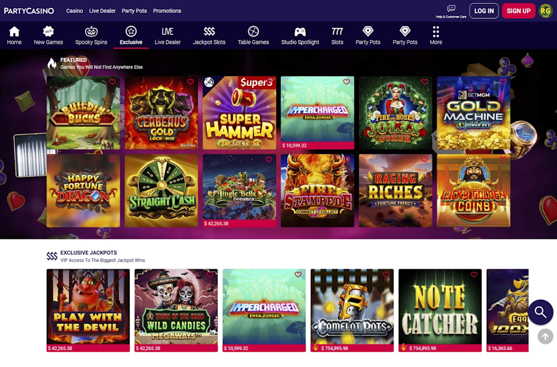 PartyCasino New Jersey Screenshot 3