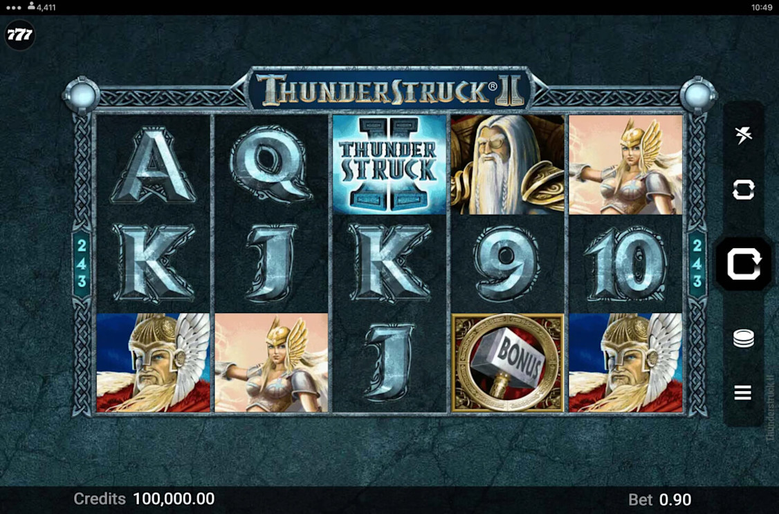 Zodiac Casino OntarioThunderstruck II Slot