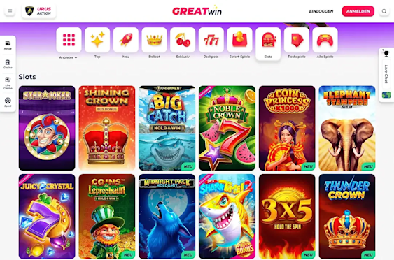 Casino Slots Lobby
