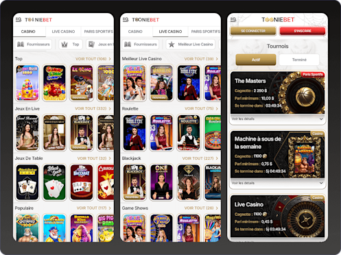 Tooniebet captures d'écran mobile