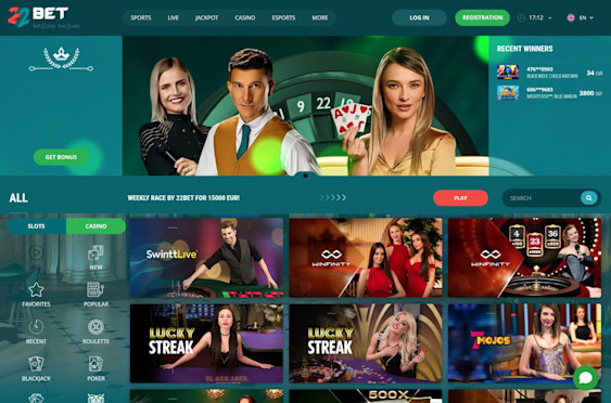 22Bet Screenshot 1