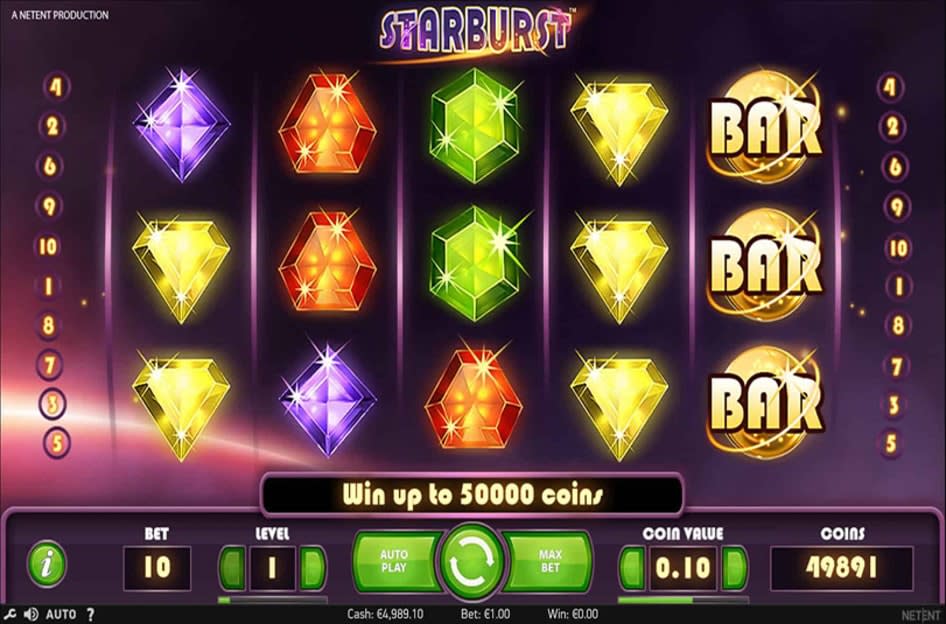 Starburst NetEnt screenshot