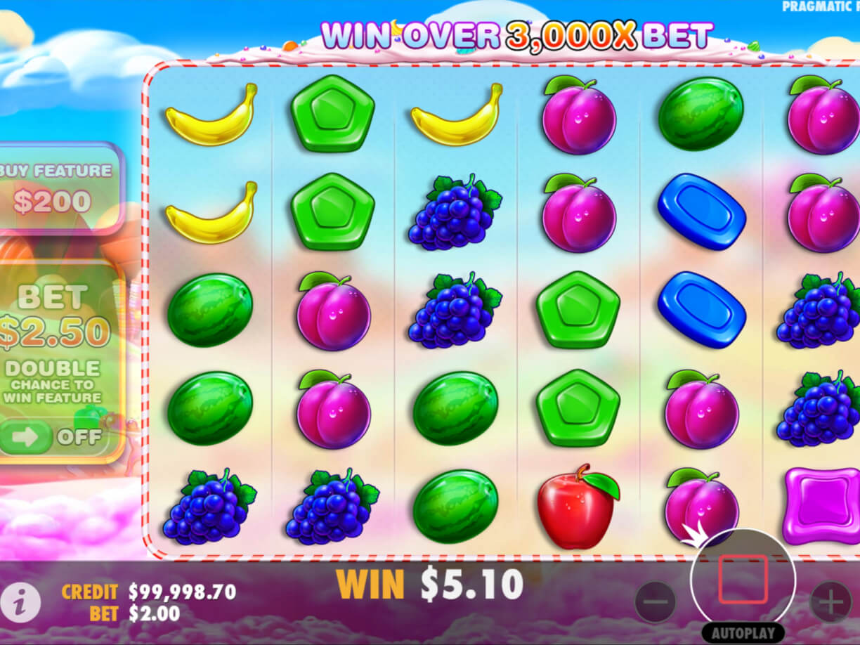 Sweet Bonanza Spielbildschirm