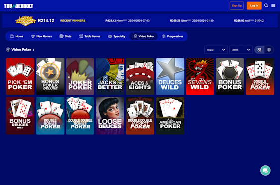 Thunderbolt Casino screenshot 4