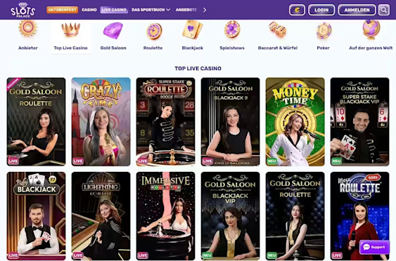 Live Casino Lobby