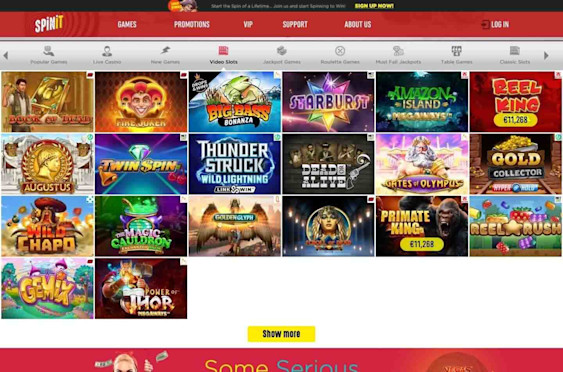 Spinit Casino Video Slots