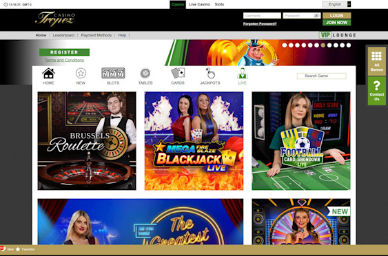 Tropez Casino Screenshot 2