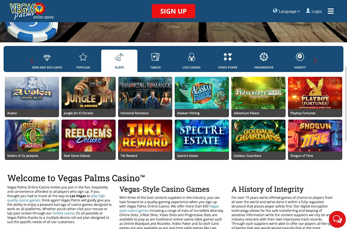 Vegas Palms slots