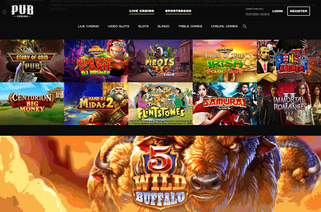 Pub Casino Screenshot 1