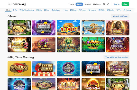 Lottomart Casino screenshot 5