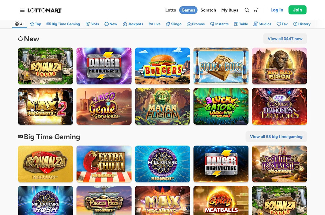 Lottomart Casino screenshot 5