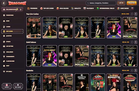 Dragonia casino screenshot 3