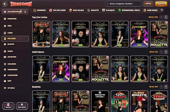 Dragonia casino screenshot 3