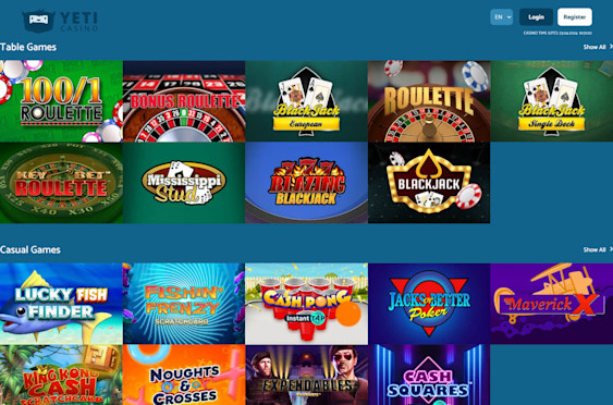Yeti Casino Screenshot 4