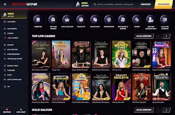 Live Casino Lobby
