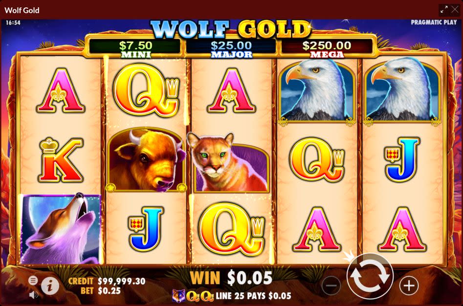 Pragmatic Play's slot game Wolf Gold