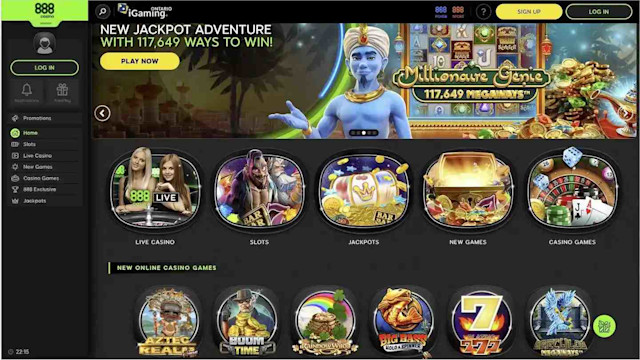 888 Casino Ontario - Homepage
