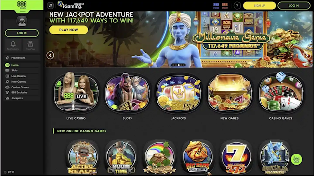 888 Casino Ontario - Homepage