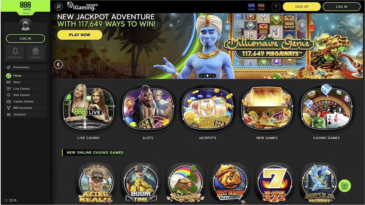 888 Casino Ontario - Homepage