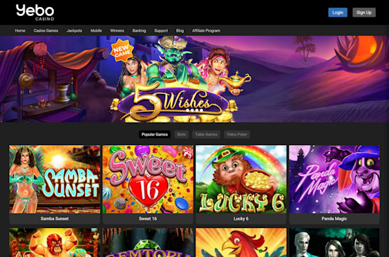 Yebo Casino Screenshot 5