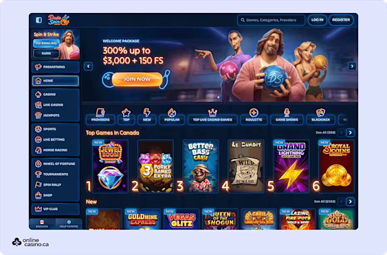 Dudespin casino Screenshot 1