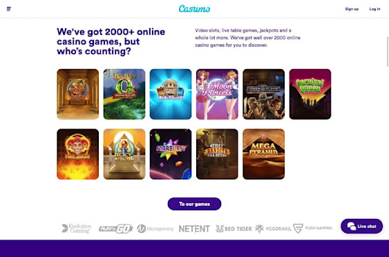 Casumo Casino Games