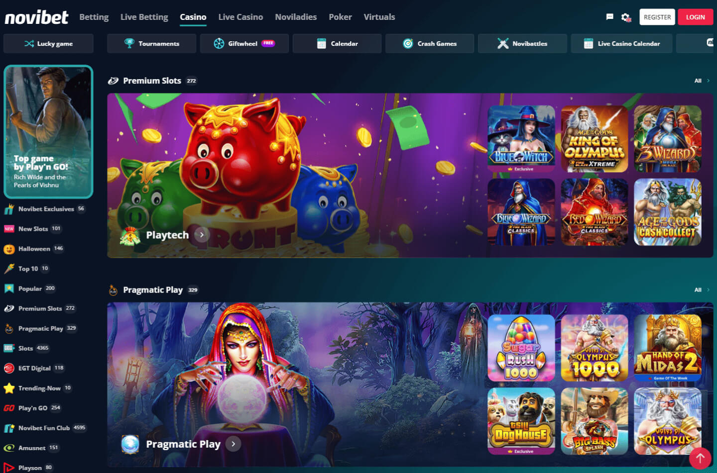 Novibet bonus casino