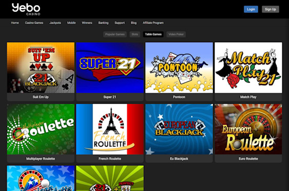 Yebo Casino Screenshot 3