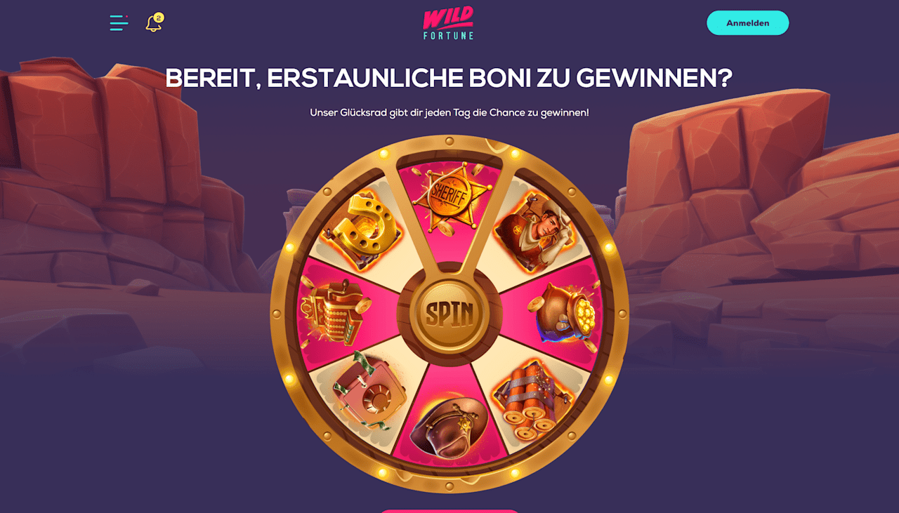 Wild Fortune Casino Lucky Wheel